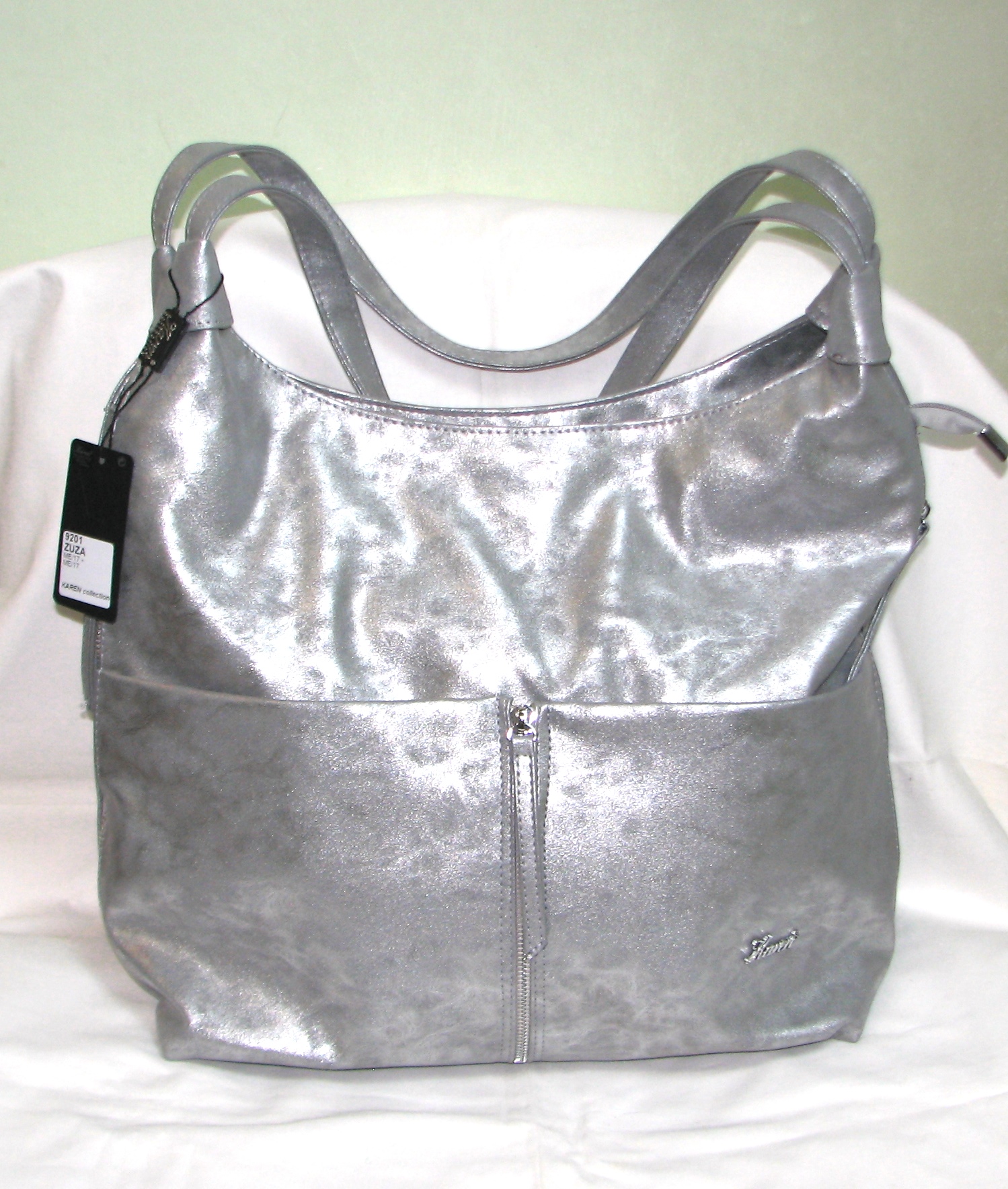 Сумка жіноча  KAREN ZUZA 9201 silver